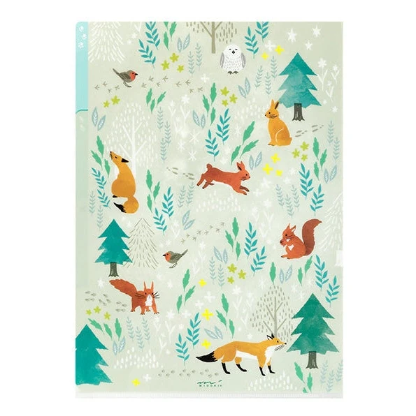 Midori 3-Pocket A4 File - Nordic Animals - Image 2