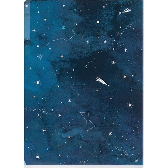 Midori 3-Pocket A4 File - Starry Sky - Image 2