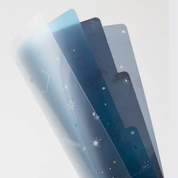 Midori 3-Pocket A4 File - Starry Sky - Image 4