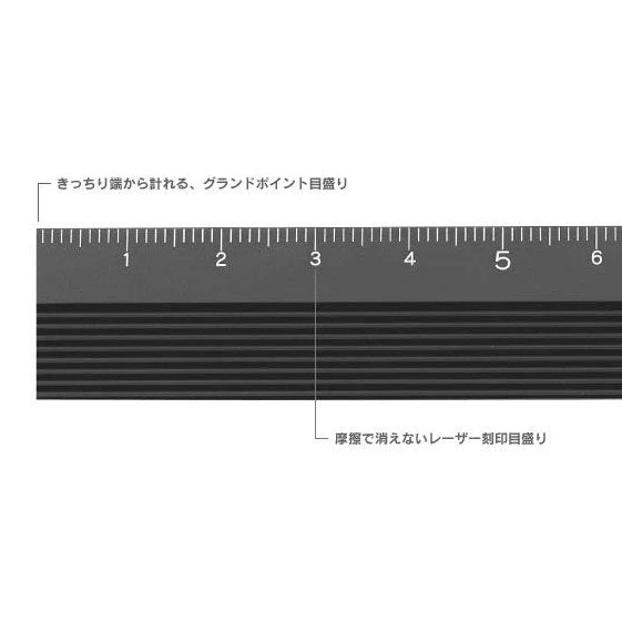 Midori Aluminium Ruler 15cm - Image 7