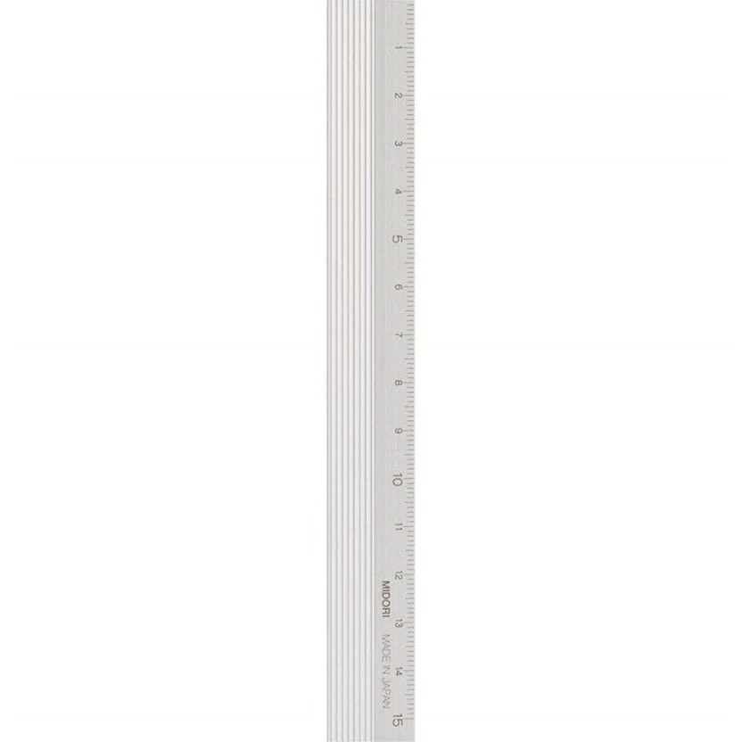 Midori Aluminium Ruler 15cm - Image 8