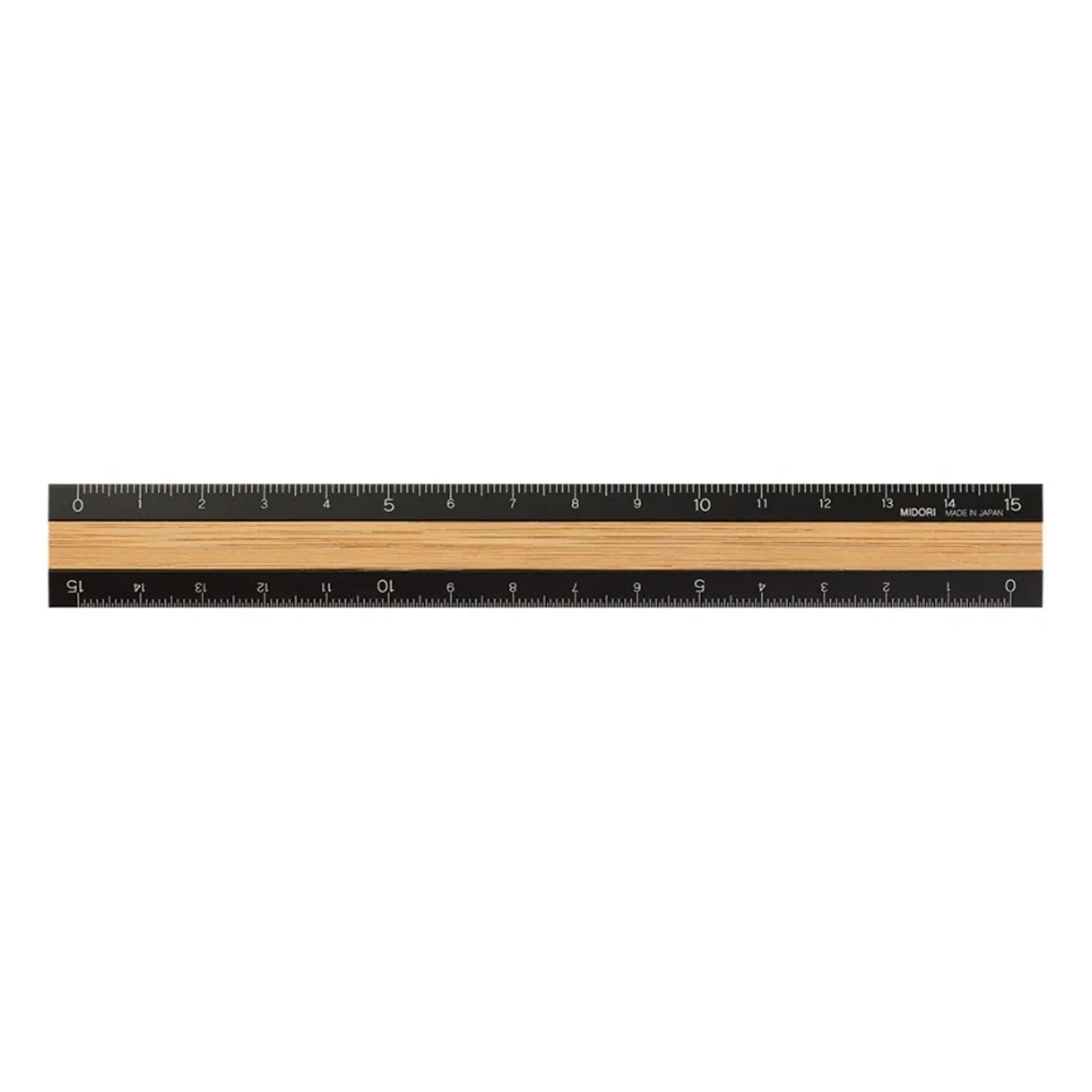 Midori Aluminium & Wood Ruler 15cm - Image 9