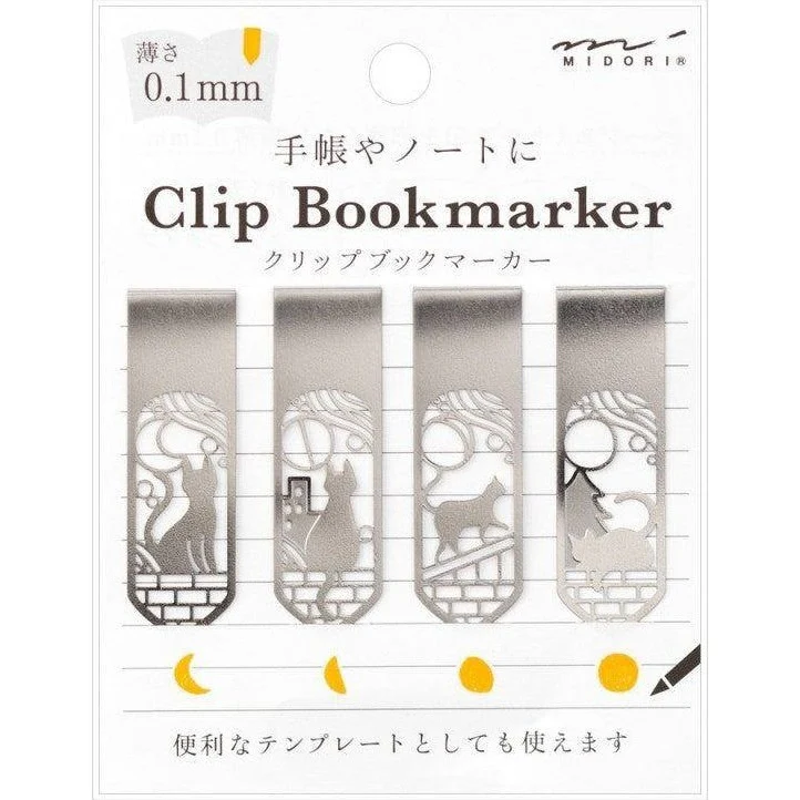 Midori Clip Bookmarker Cat