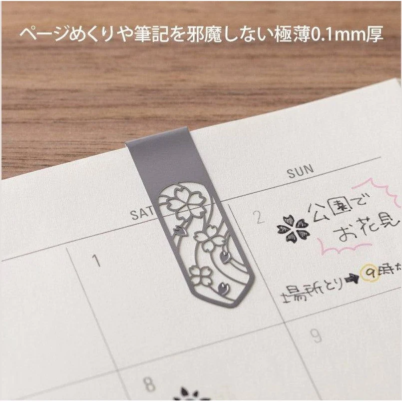 Midori Clip Bookmarker Flower - Image 2