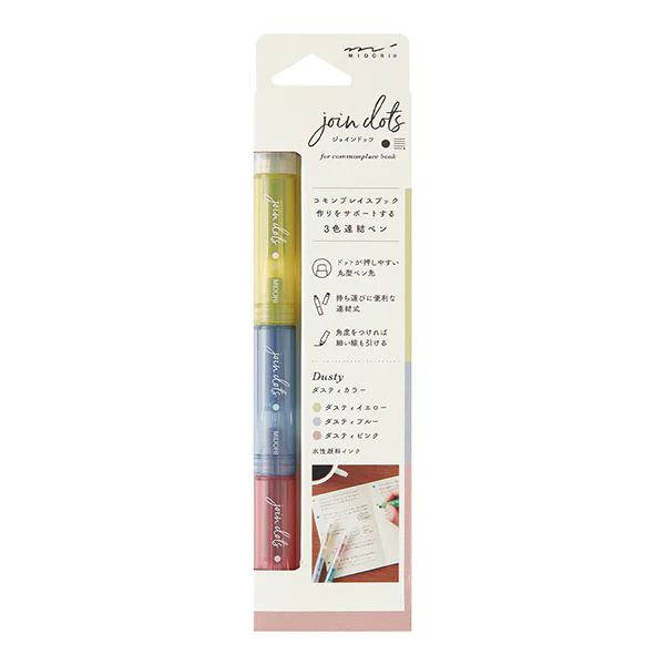 Midori Connecting Pen Join Dots Dusty