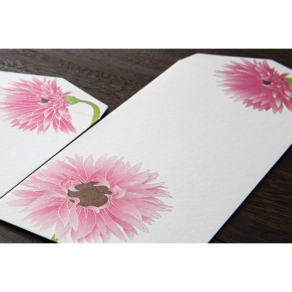 Midori Kami Letter Paper - Gerbera Flower - Image 4