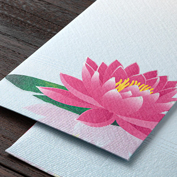 Midori Kami Letter Paper Set (Mirror Water Lily) - Image 6