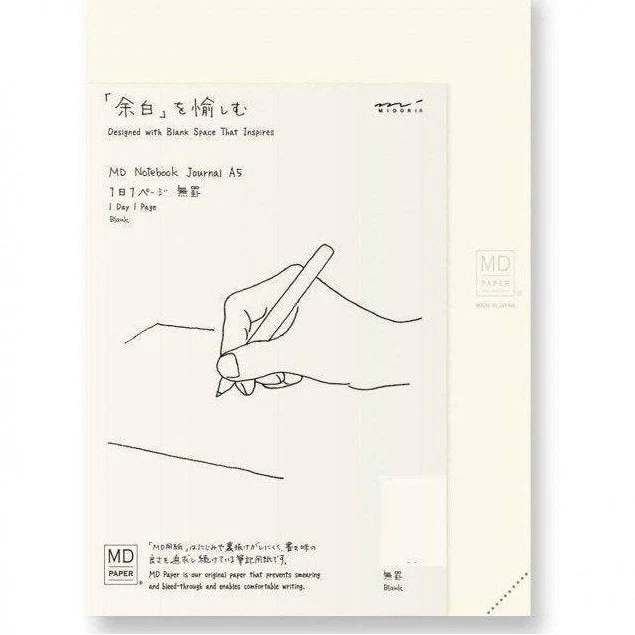 Midori MD Notebook Journal Codex A5 1 Day 1 Page