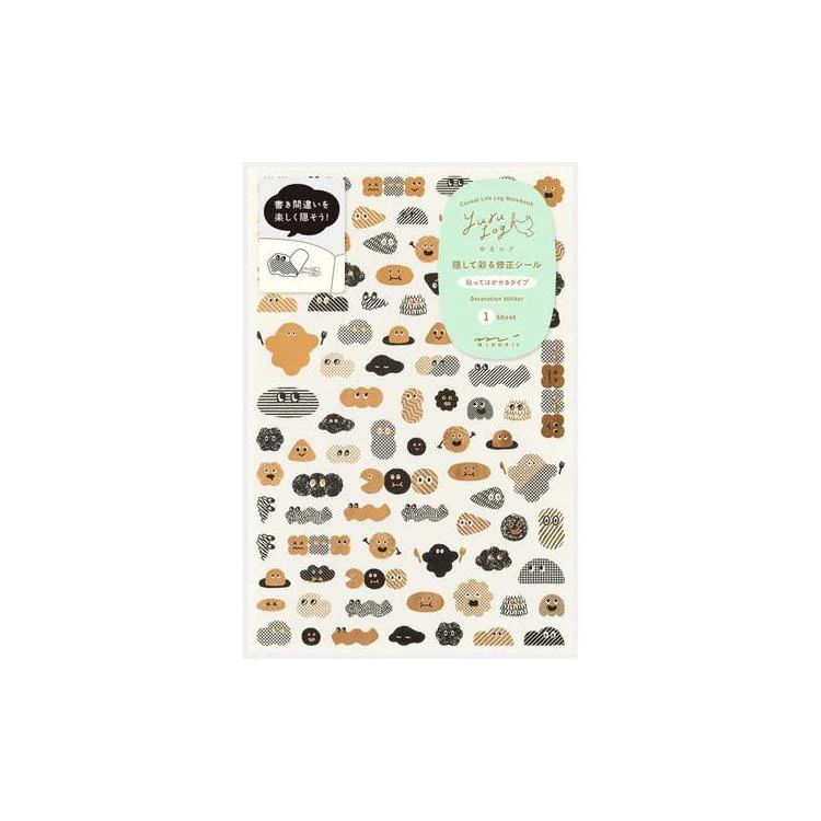 Midori Yuru Log Decoration Sticker - Mini Monster
