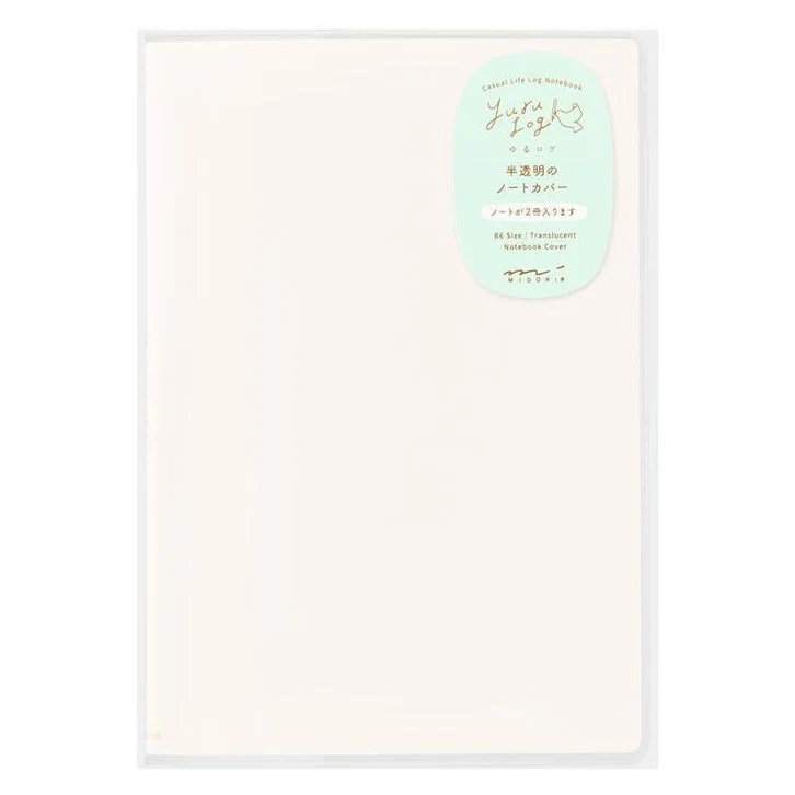Midori Yuru Log Notebook Clear Cover B6