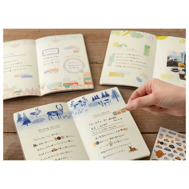 Midori Yuru Log Notebook My Life B6 Textile - Image 3