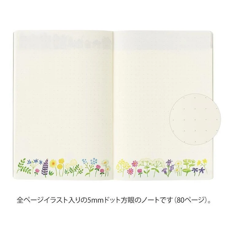 Midori Yuru Log Notebook Scandi B6 Dot Grid 5mm - Image 5