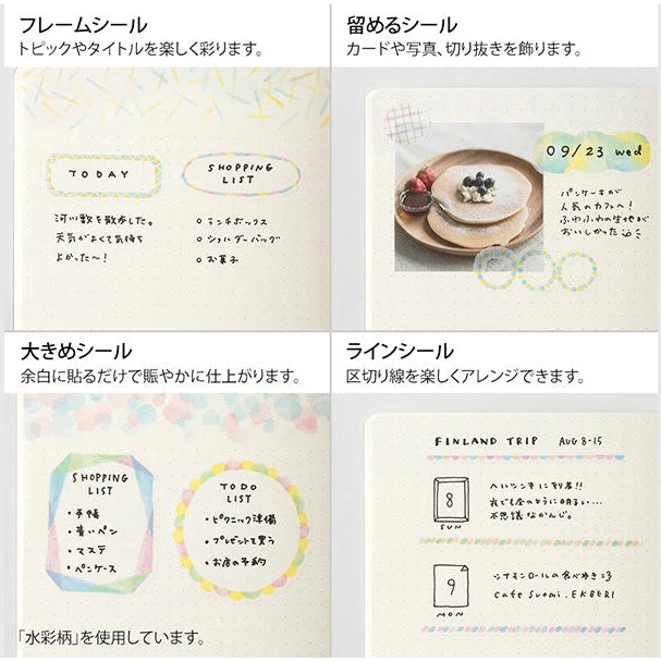Midori Yuru Log Planner Sticker Sheets 2P - Scandinavia - Image 6