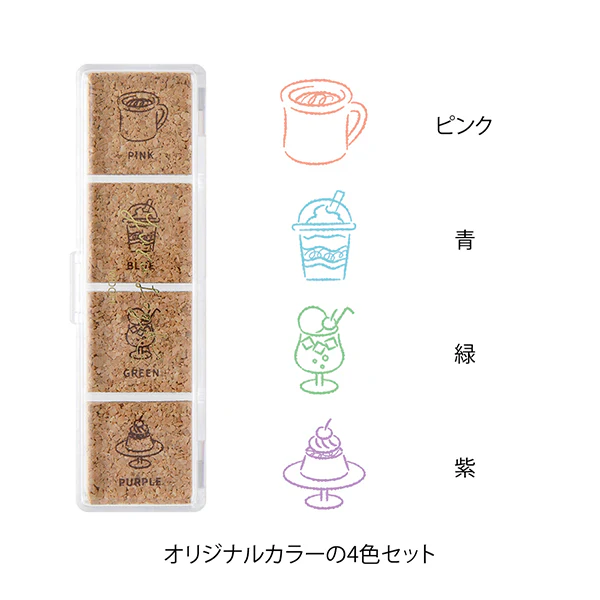 Midori Yuru Log Pre-inked Stamp - Cafe - Image 3