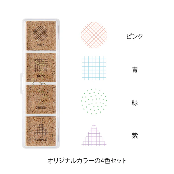 Midori Yuru Log Pre-inked Stamp - Geometrie - Image 3