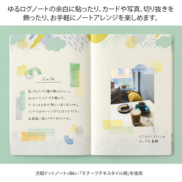 Midori Yuru Log Sticker Sheet -  Watercolour Motif - 2 Sheets - Image 4