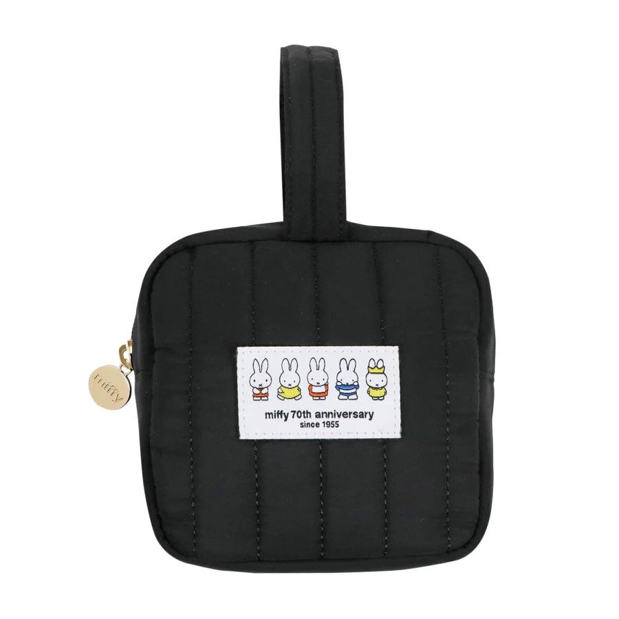Miffy Square Pouch - 70th Anniversary Edition - Black