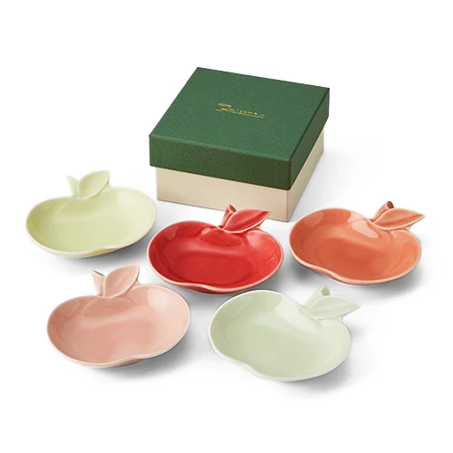 Miyama Apple Plate 5P Set