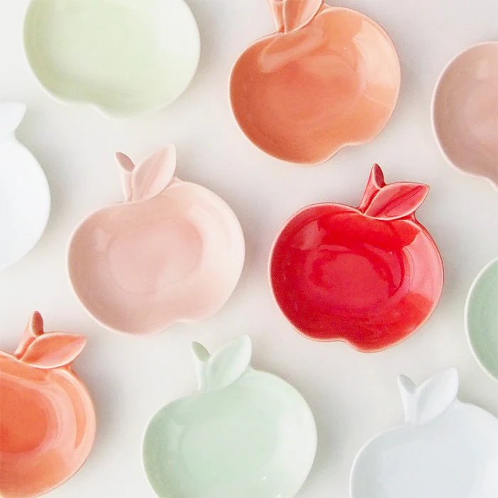 Miyama Apple Plate 5P Set - Image 3