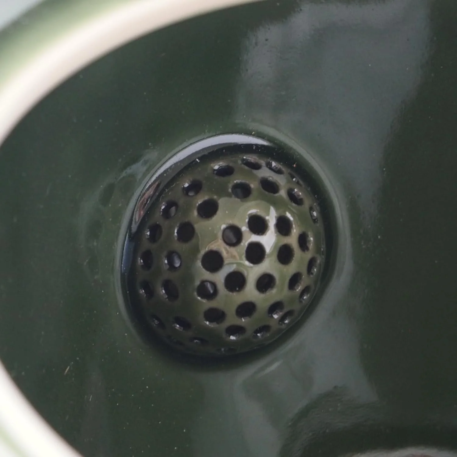 Miyama Crease Kyusu Teapot 400ml - Oribe green - Image 2