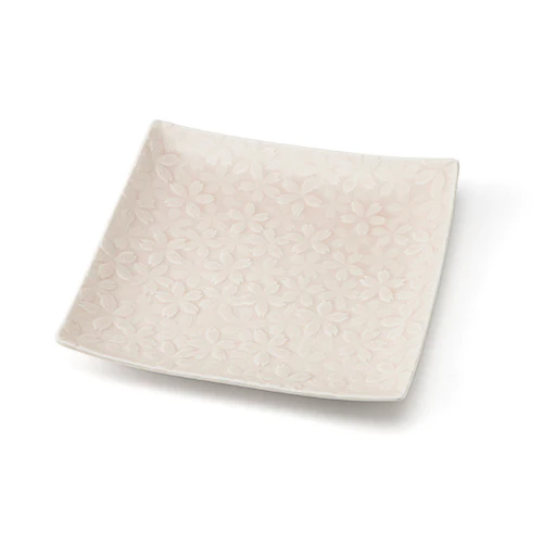 Miyama Sakura Square Plate 25x25