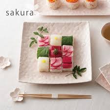 Miyama Sakura Square Plate 25x25 - Image 2