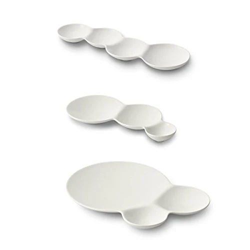 Miyama Savone Divided Plate Gift Set 3P - White - Image 2