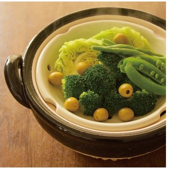Nagatanien Mushi Nabe Clay Pot Steamer 3.2L - Image 10