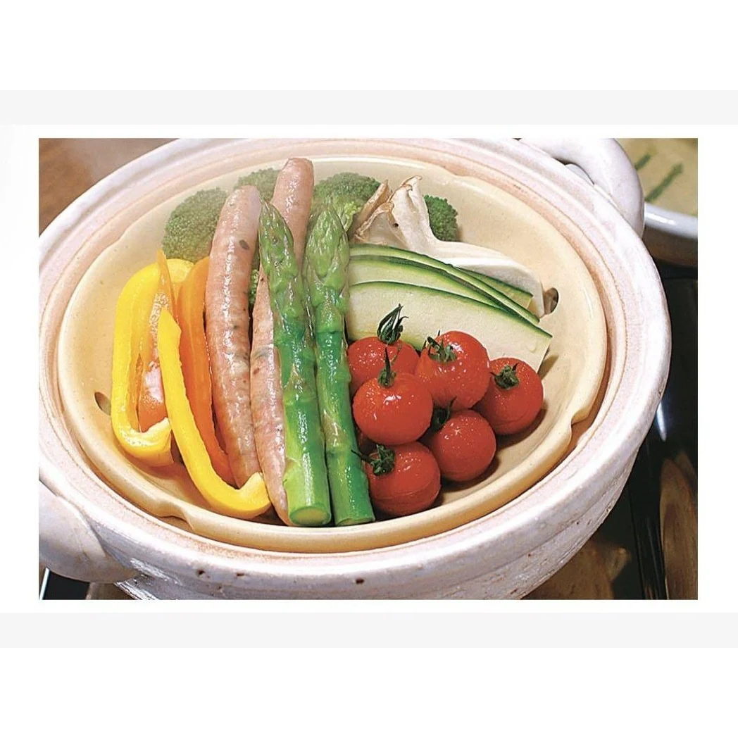 Nagatanien Mushi Nabe Clay Pot Steamer 2L - Image 8