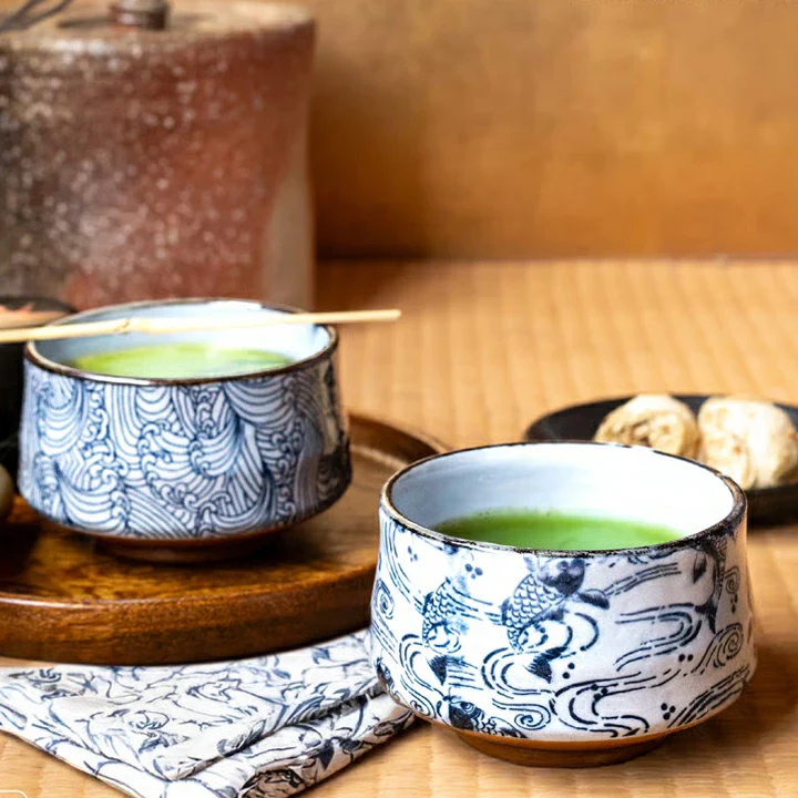 Nami ni Koi Carp Matcha Bowl - Image 4