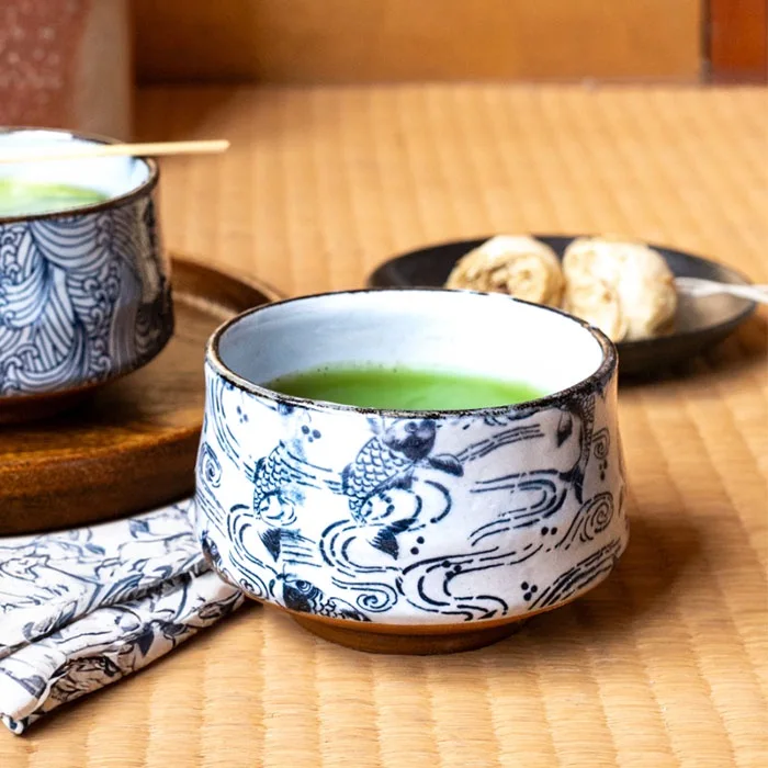 Nami ni Koi Carp Matcha Bowl - Image 5