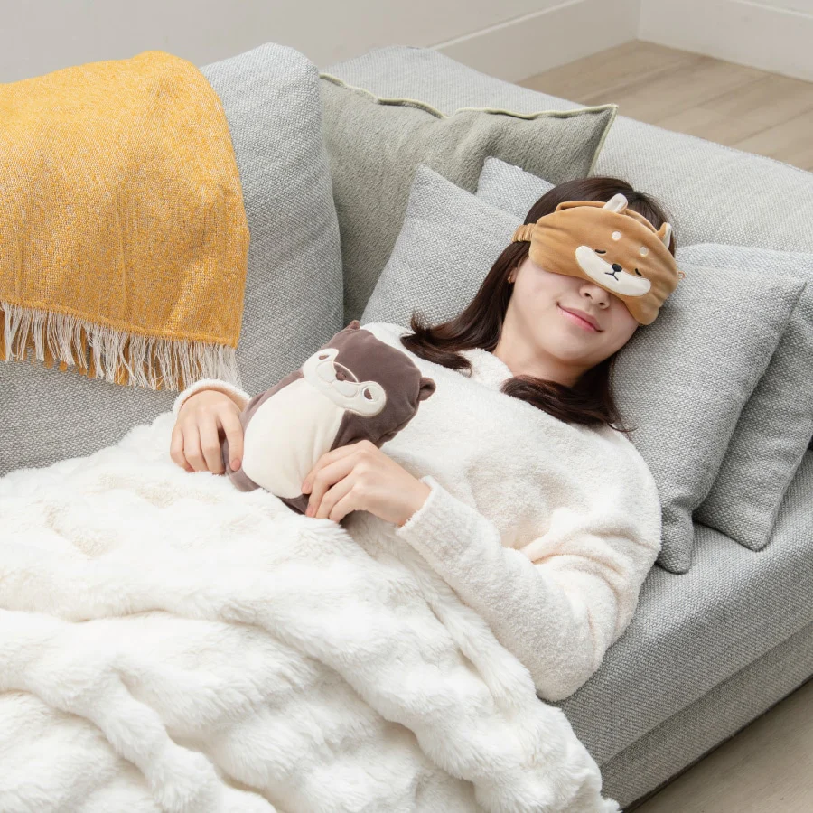 Nemunemu Microwaveable Silicone Hot Water Bottle - Calico Cat Yuzu - Image 4