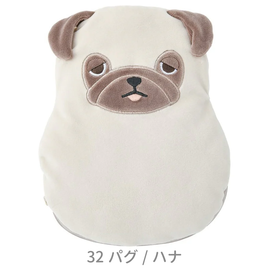 Nemunemu Microwaveable Silicone Hot Water Bottle - Pug Hana