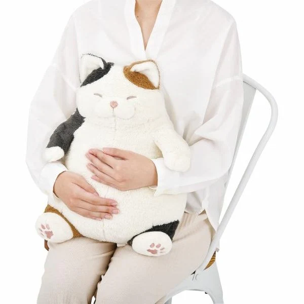 Nemunemu Positivity Hug Cat Plushie Mikeneko Sanma - Image 5