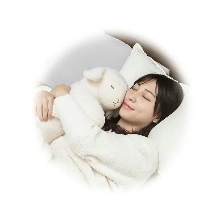Nemunemu Premium Hug Body Pillow Sheep Blanc - Image 3