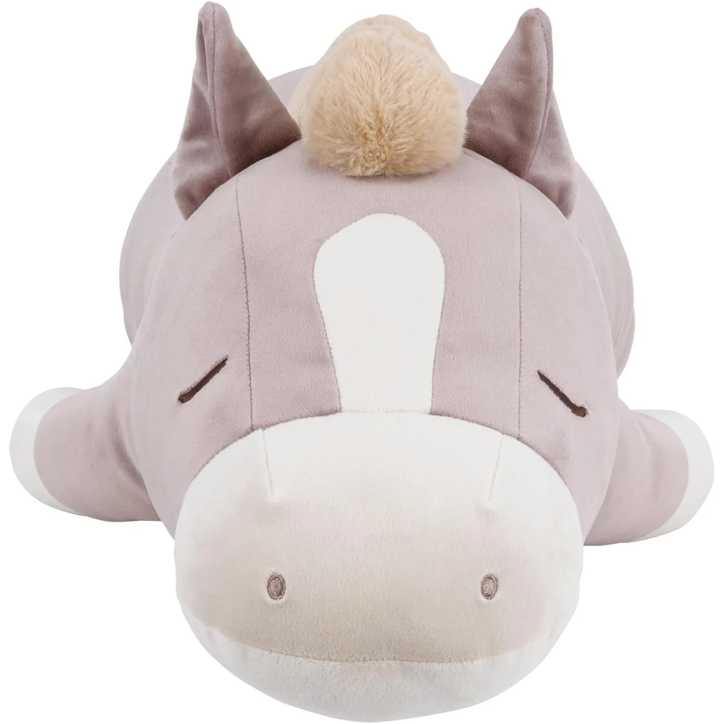 Nemunemu Premium Hug Pillow Greige Horse Holly - Image 3