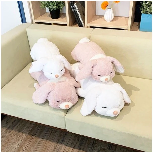 Nemunemu Premium Hug Pillow White Rabbit Tsumugi - Image 3