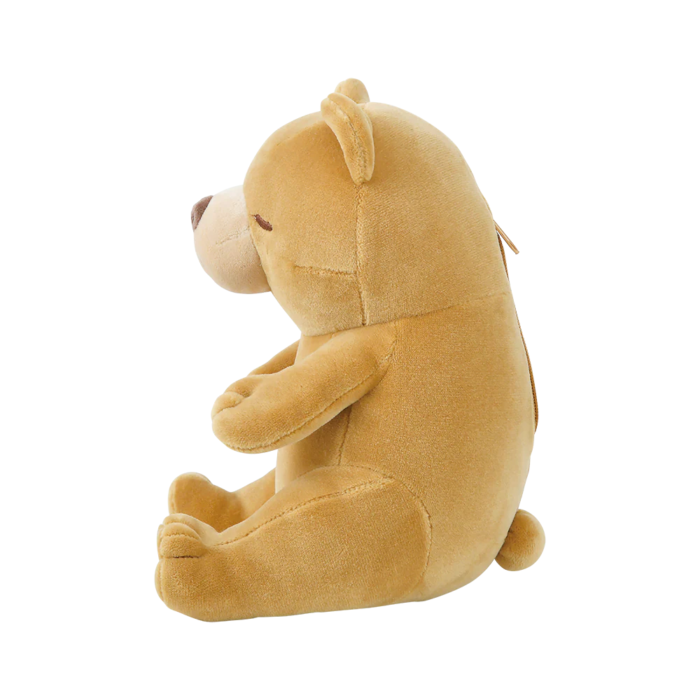 Nemunemu Seated Hug Pillow Bear Marron - Image 2