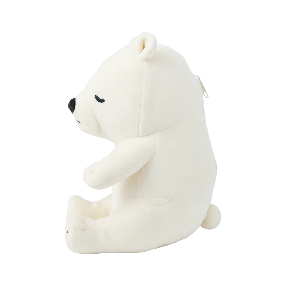 Nemunemu Seated Hug Pillow Polar Bear Lucky - Image 2