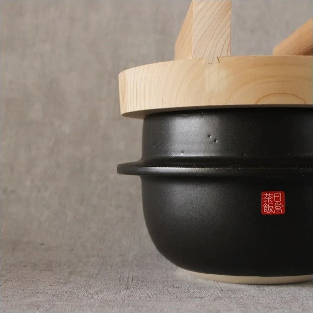 NichijoSahanki Clay Pot Rice Cooker 0.7L - Image 3