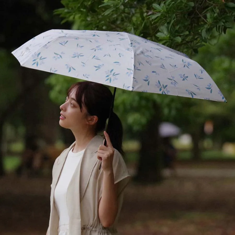 Nifty Colors Olive Pattern Compact Umbrella 55cm - Image 5