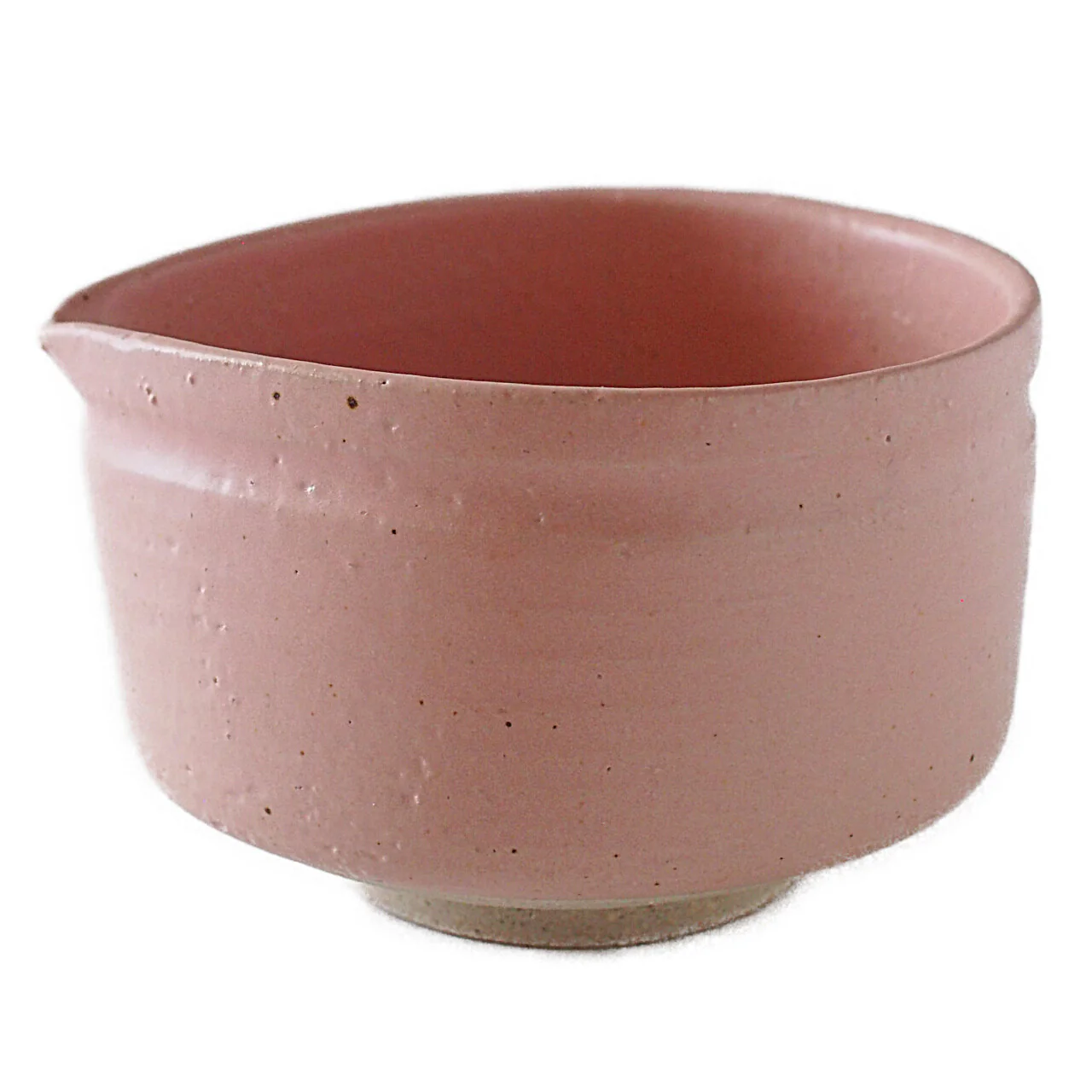 Peach Pink Neri Matcha Bowl with Spout