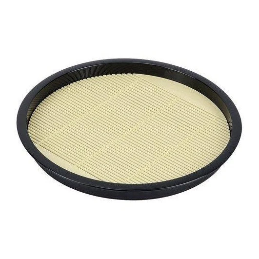 Pearl Life Round Soba Noodle Plate with drainboard