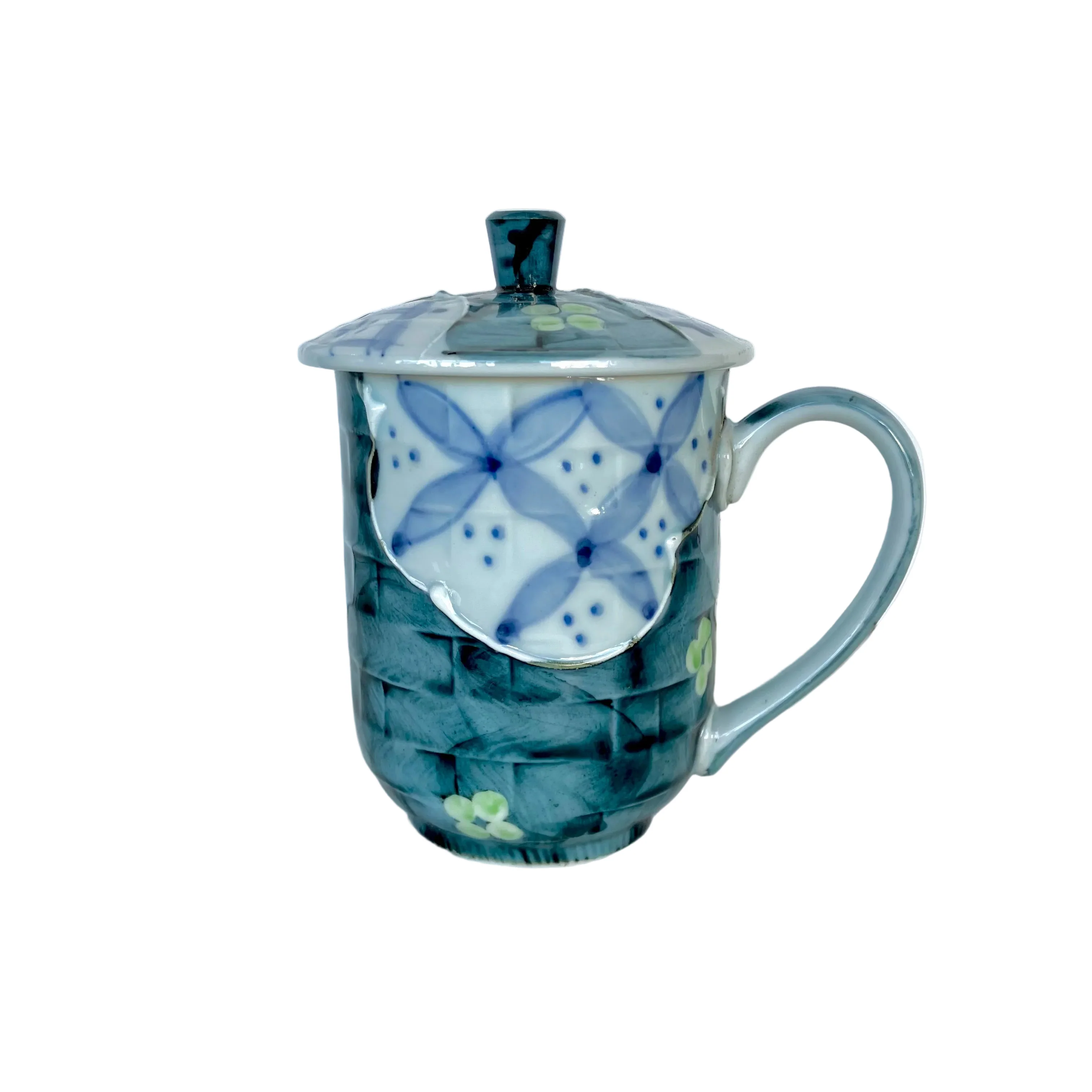 Plum Blossom Shonzui Mug with Lid