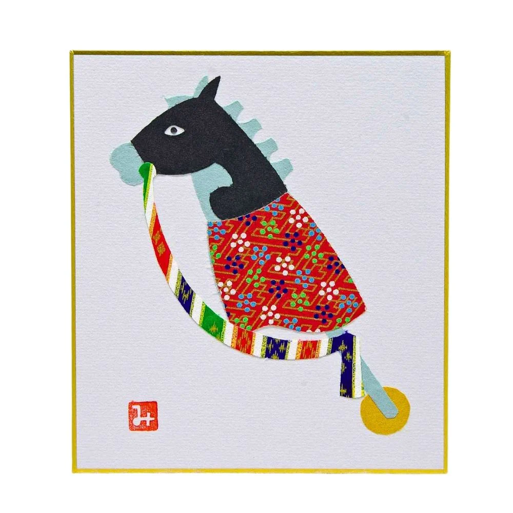 Ryukodo Shikishi Art – Zodiac Horse Spring Horse