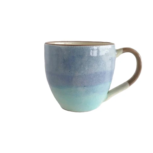 Saliu Handcrafted Pastel Gradation Mug 340ml - Blue