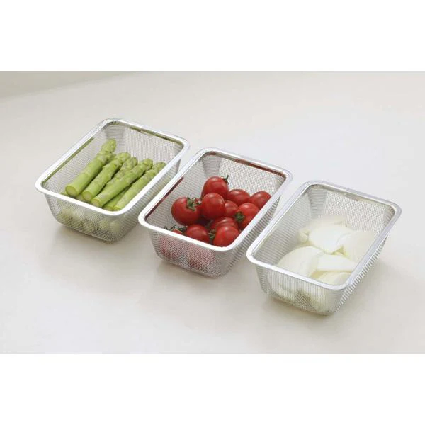 Shimomura Stackable Mini Rectangular Colander 3P - Image 3