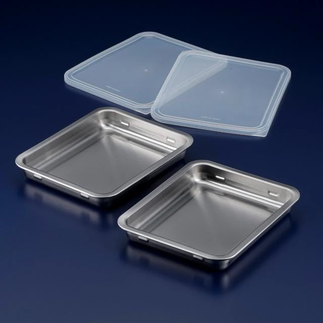 Shimomura Stainless Steel Wide Prep Trays with Lids 2pcs - Image 2