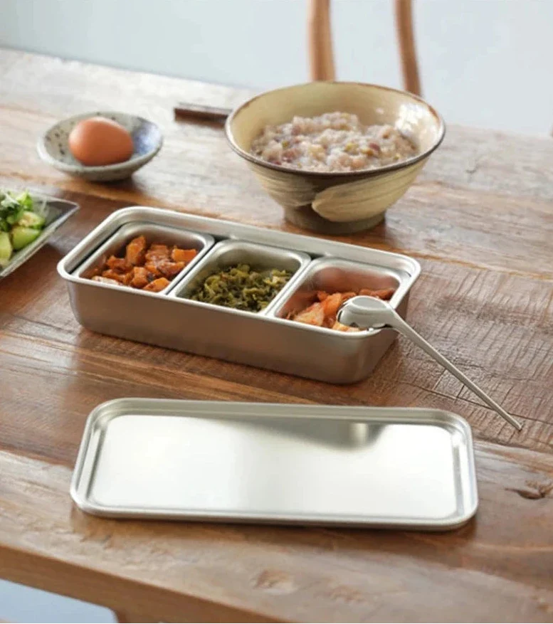 Shimoyama 304 Stainless Steel Seasoning Box - 3 Compartments - Image 8