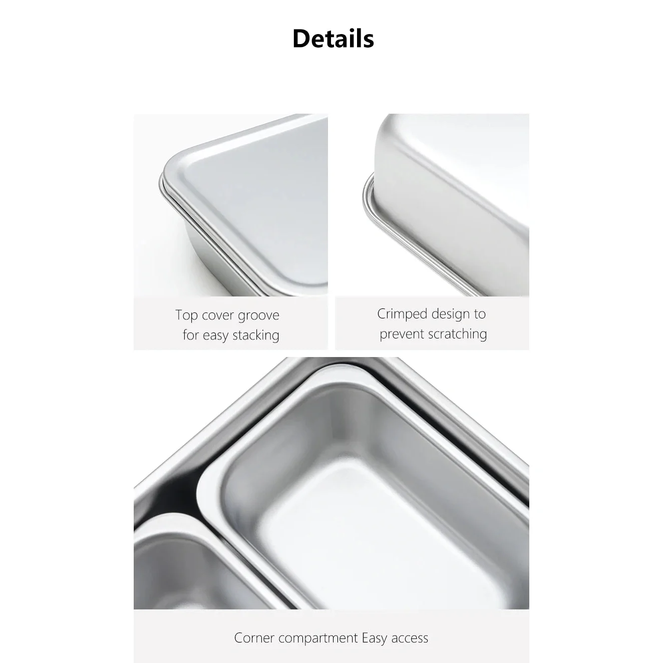 Shimoyama 304 Stainless Steel Seasoning Box - 3 Compartments - Image 9